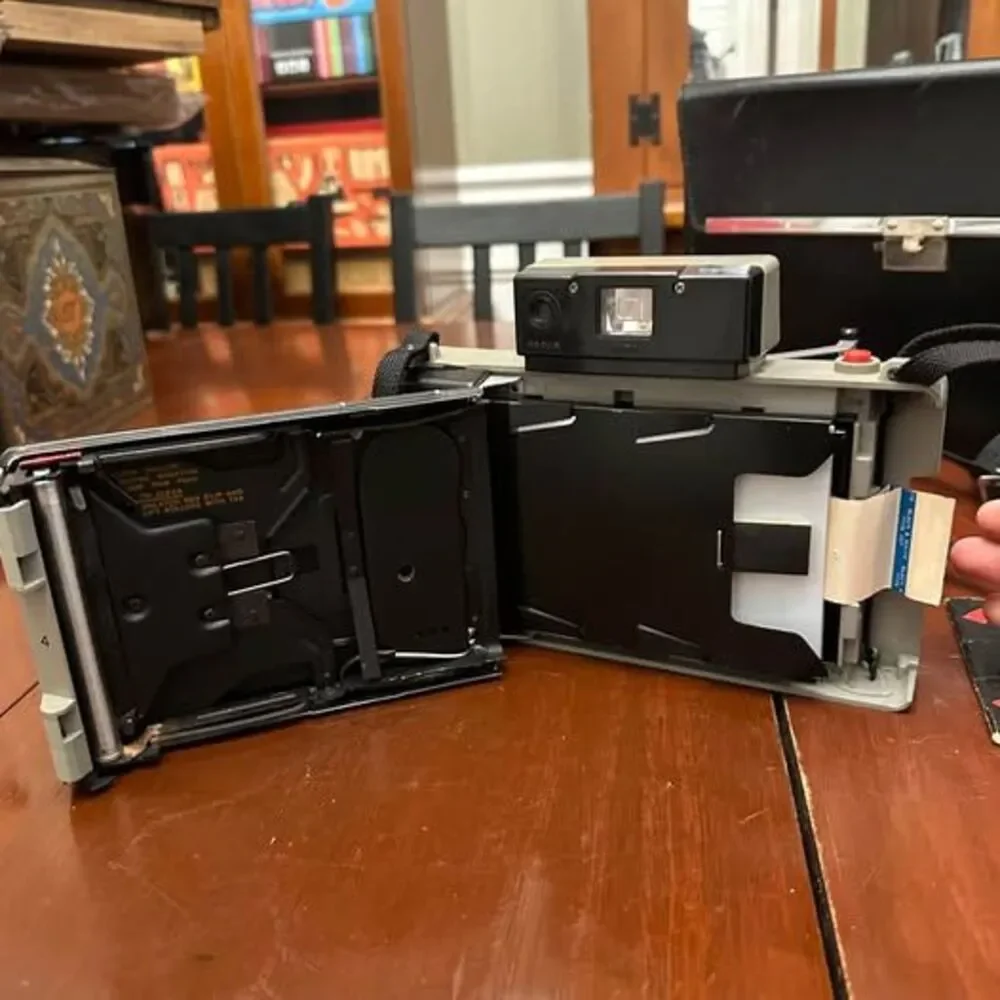 Polaroid Automatic 333 Land Camera Vintage 1960s 1970s With Case Box Bag